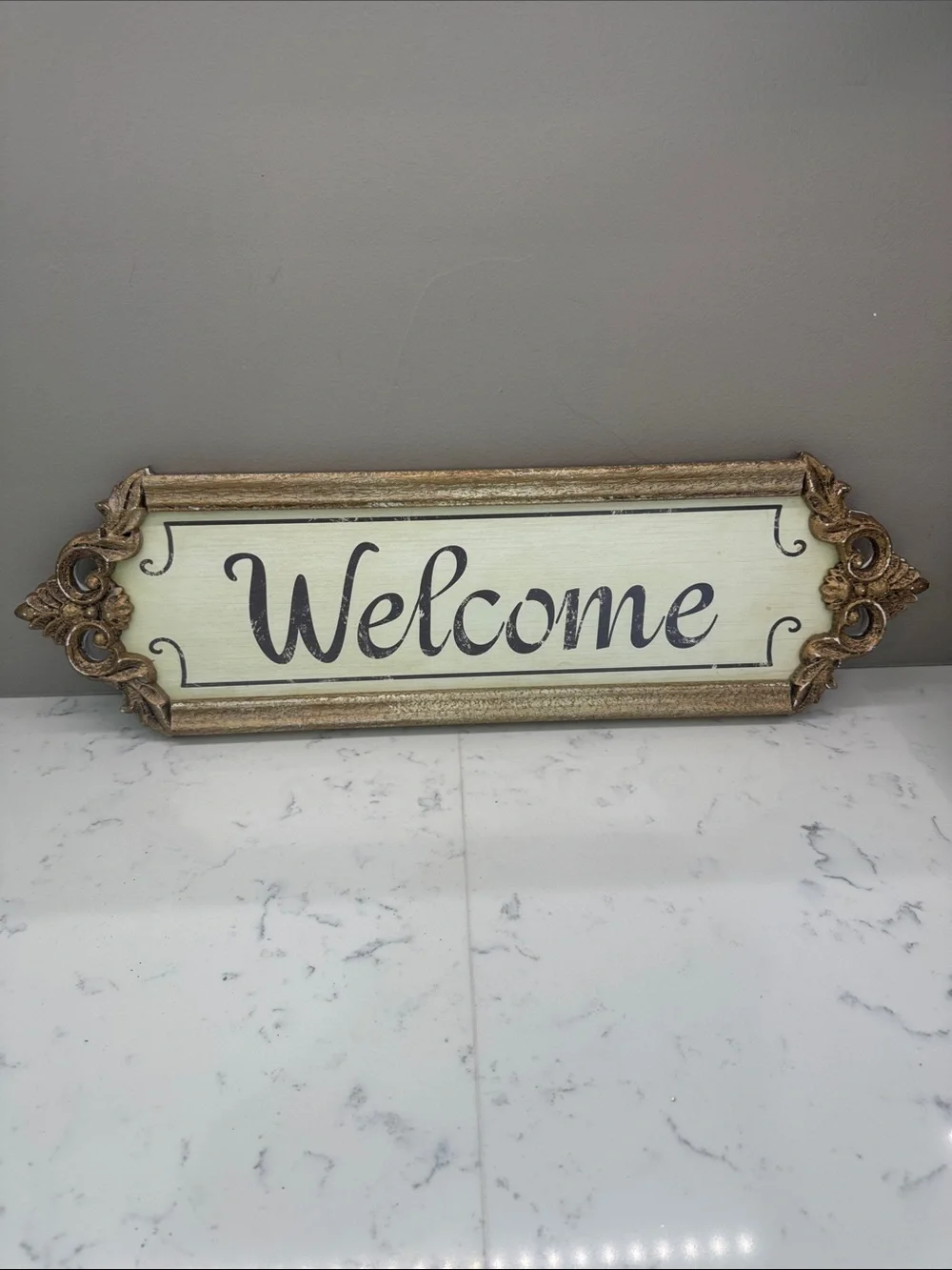 Welcome sign
